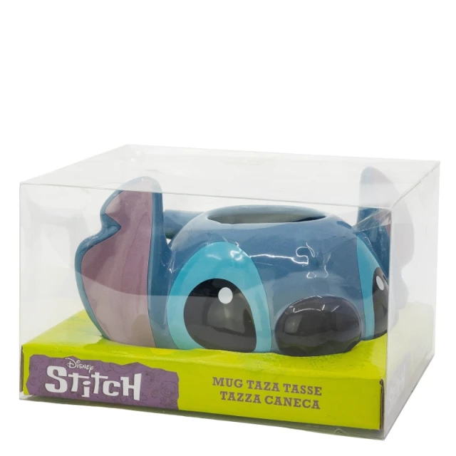 Кухоль керамічний 3D Stitch в подарунковій упаковці 375 мл (78907)