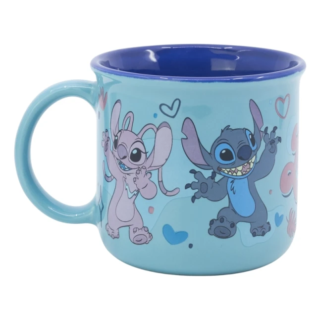 Кружка керамічна Disney Stitch & Angel 355 мл у подарунковій упаковці (88028)