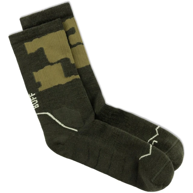Шкарпетки Buff Merino MW Crew Socks MWC2 Beetle Green L (8428927617323)