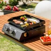 Гриль газовий Black&Decker BXOP4900E 2 пальники 2,45 кВт автоматичний запал 450 x 360 мм (ES9340080B)
