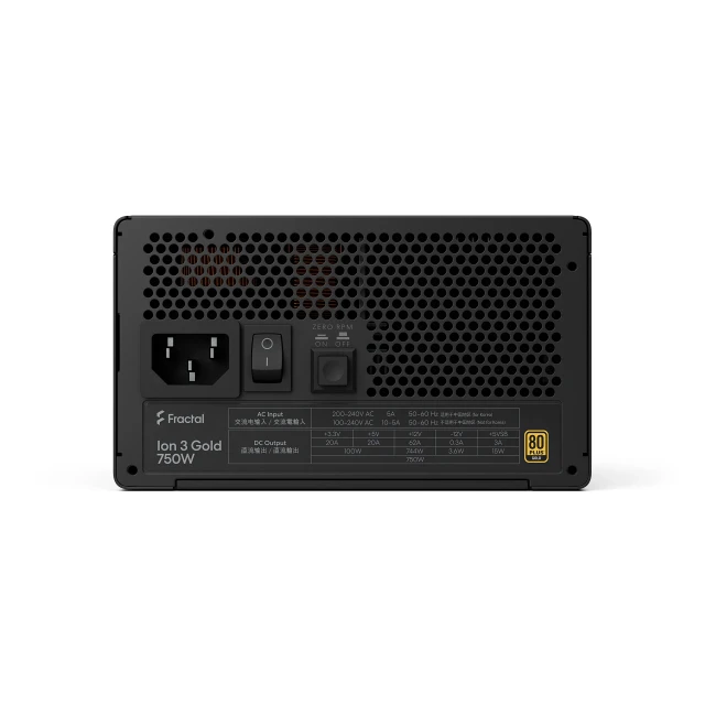 Блок живлення Fractal Design Ion 3 Gold 750 Вт Black (843276110253)