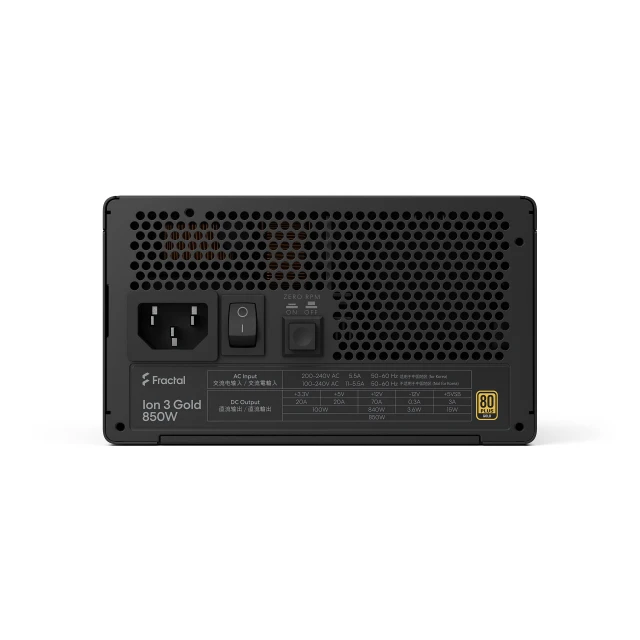 Блок живлення Fractal Design Ion 3 Gold 850 Вт Black (843276110260)
