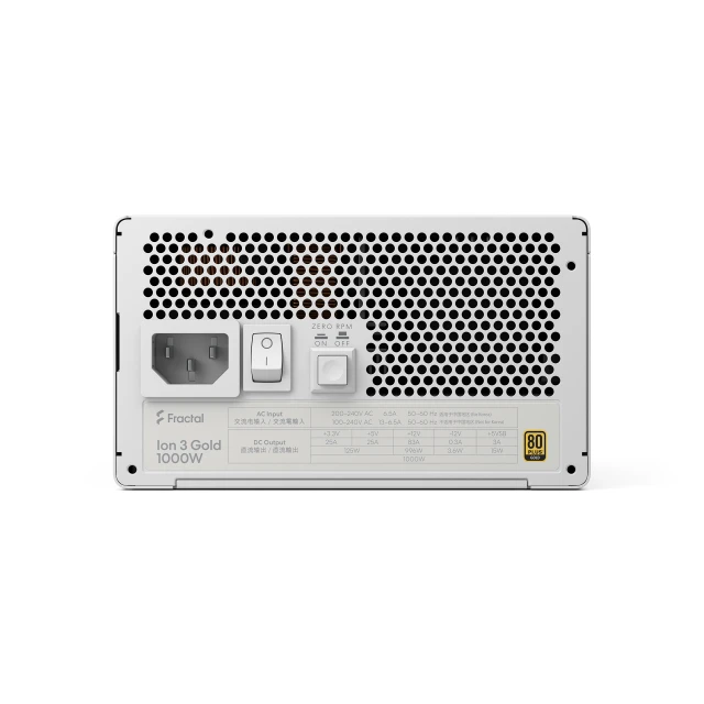 Блок живлення Fractal Design Ion 3 Gold 1000 Вт White (843276110284)