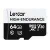 Карта памяти Lexar High-Endurance microSDHC/microSDXC 64GB (LMSHGED064G-BCNNG)