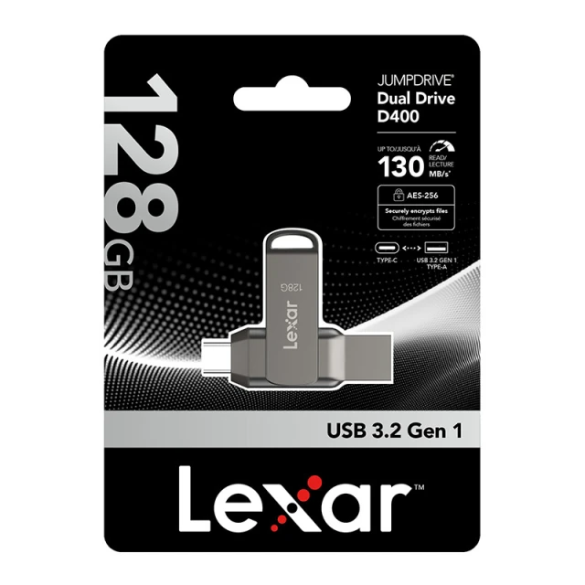 Флеш-накопичувач Lexar Dual Type-C/Type-A USB 3.1 128GB (LJDD400128G-BNQNG)