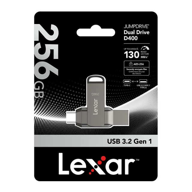 Флеш-накопичувач Lexar Dual Type-C/Type-A USB 3.1 256GB (LJDD400256G-BNQNG)