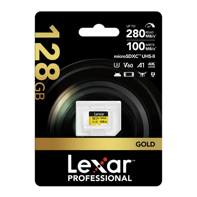 Карта пам'яті Lexar GOLD 128GB (LMSGOLD128G-BNNNG)