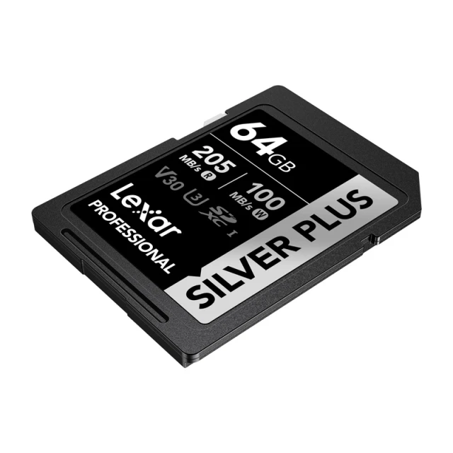 Карта пам'яті Lexar Professional Silver Plus SDXC 64GB (LSDSIPL064G-BNNNG)