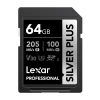 Карта пам'яті Lexar Professional Silver Plus SDXC 64GB (LSDSIPL064G-BNNNG)