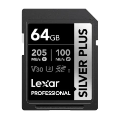 Карта пам'яті Lexar Professional Silver Plus SDXC 64GB (LSDSIPL064G-BNNNG)