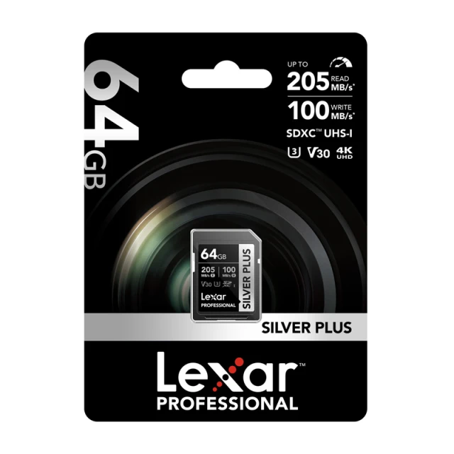 Карта пам'яті Lexar Professional Silver Plus SDXC 64GB (LSDSIPL064G-BNNNG)
