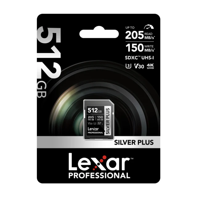 Карта пам'яті Lexar Professional Silver Plus SDXC 512GB (LSDSIPL512G-BNNNG)