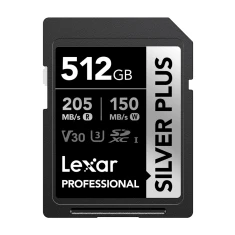 Карта пам'яті Lexar Professional Silver Plus SDXC 512GB (LSDSIPL512G-BNNNG)