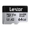 Карта пам'яті Lexar Silver Plus 64GB + адаптер (LMSSIPL064G-BNANG)