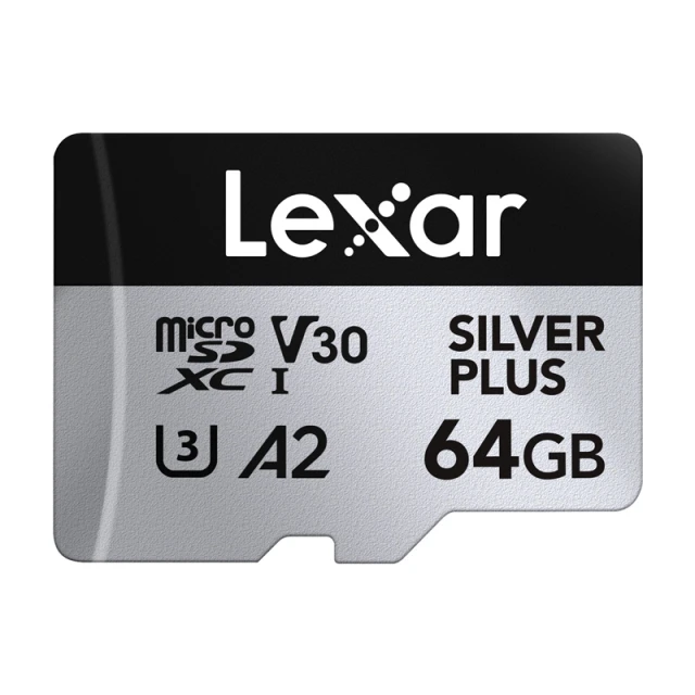 Карта пам'яті Lexar Silver Plus 64GB + адаптер (LMSSIPL064G-BNANG)