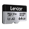 Карта пам'яті Lexar Silver Plus 64GB + адаптер (LMSSIPL064G-BNANG)