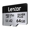 Карта пам'яті Lexar Silver Plus 64GB + адаптер (LMSSIPL064G-BNANG)