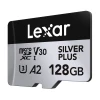 Карта пам'яті Lexar Silver Plus 128GB + адаптер (LMSSIPL128G-BNANG)
