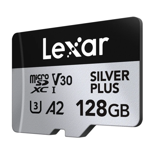 Карта пам'яті Lexar Silver Plus 128GB + адаптер (LMSSIPL128G-BNANG)