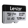 Карта пам'яті Lexar Silver Plus 128GB + адаптер (LMSSIPL128G-BNANG)