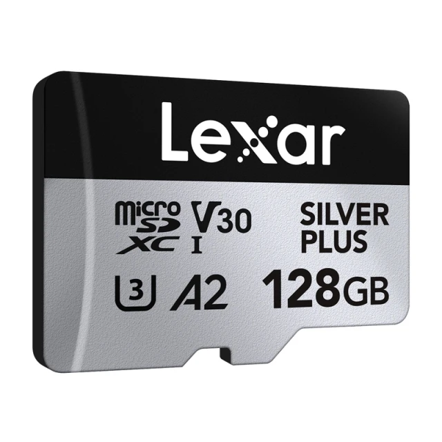 Карта пам'яті Lexar Silver Plus 128GB + адаптер (LMSSIPL128G-BNANG)