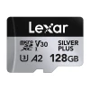 Карта пам'яті Lexar Silver Plus 128GB + адаптер (LMSSIPL128G-BNANG)
