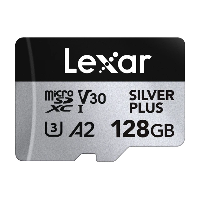 Карта пам'яті Lexar Silver Plus 128GB + адаптер (LMSSIPL128G-BNANG)