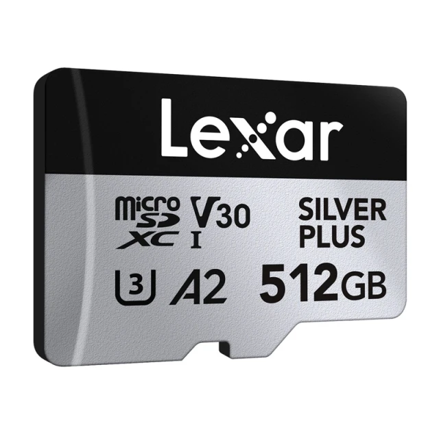 Карта памяти Lexar High-Performance Silver Plus microSDXC 512GB + адаптер (LMSSIPL512G-BNANG)
