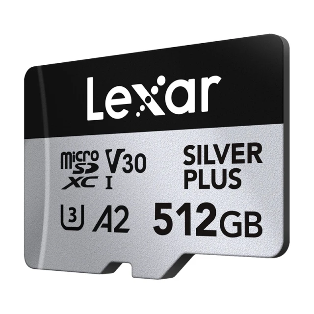 Карта памяти Lexar High-Performance Silver Plus microSDXC 512GB + адаптер (LMSSIPL512G-BNANG)