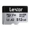 Карта памяти Lexar High-Performance Silver Plus microSDXC 512GB + адаптер (LMSSIPL512G-BNANG)