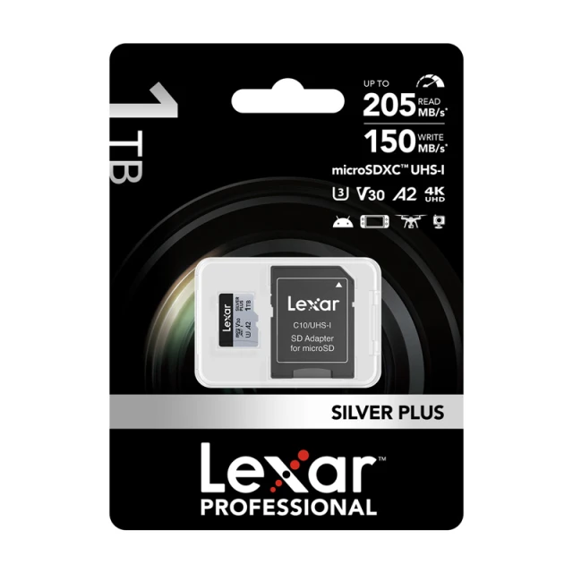 Карта пам'яті Lexar Silver Plus 1TB з адаптером (LMSSIPL001T-BNANG)