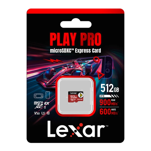 Карта пам'яті Lexar PLAY Pro microSD Express 7.1 512GB (LMSXPS0512G-BNNNG)