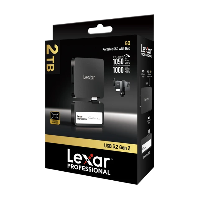 Накопичувач SSD портативний Lexar Professional SL400 2TB + Hub (LSL400S002T-RNBNG)