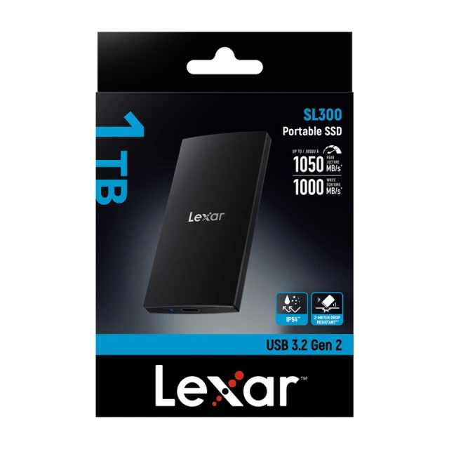 Портативный SSD Lexar SL300 1TB (LSL300001T-RNBNG)