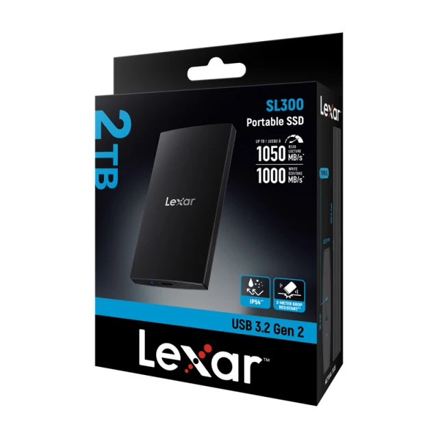 Портативный SSD диск Lexar SL300 2TB (LSL300002T-RNBNG)