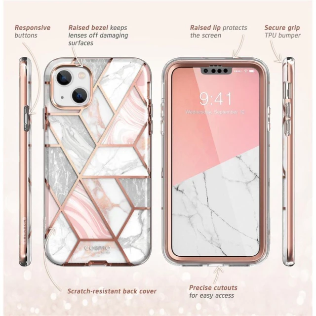 Чохол Supcase Cosmo для iPhone 14 Plus Marble (843439119406)