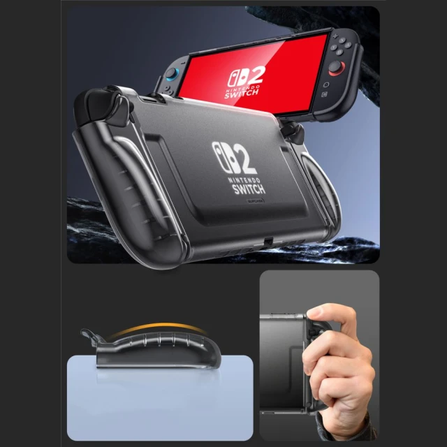 Чохол Supcase Crystal Case для Nintendo Switch 2 Frost Black (843439157392)