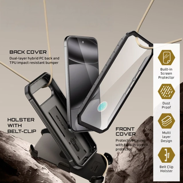 Чохол Supcase Unicorn Beetle Pro для Google Pixel 10 Pro XL Black (843439158573)