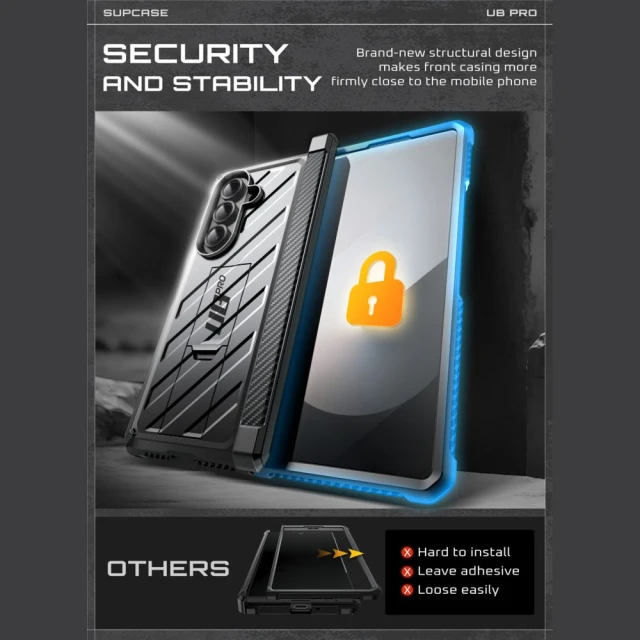 Чохол Supcase Unicorn Beetle Pro для Samsung Galaxy Fold7 (F966) Black (843439159020)