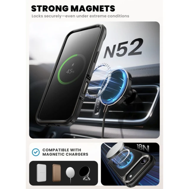 Чохол Supcase IBLSN Ares Flip для iPhone 17 Air Black with MagSafe (843439159280)