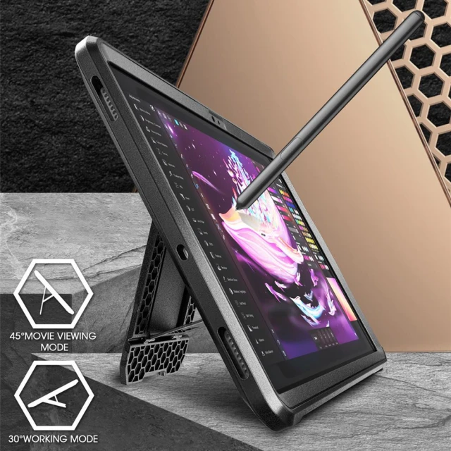 Чохол Supcase Unicorn Beetle Pro для Samsung Galaxy Tab S10 Lite | S10 FE | S9 FE | S9 10.9 Black (843439159655)
