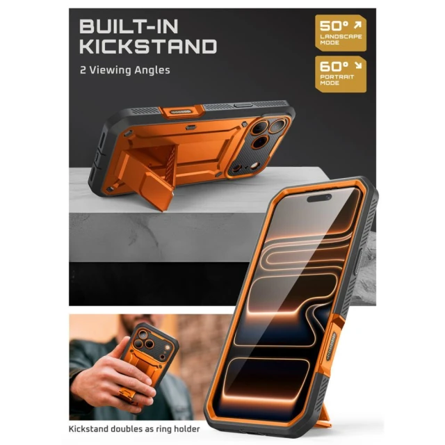 Чохол Supcase Unicorn Beetle Pro для iPhone 17 Pro Coral (843439159723)