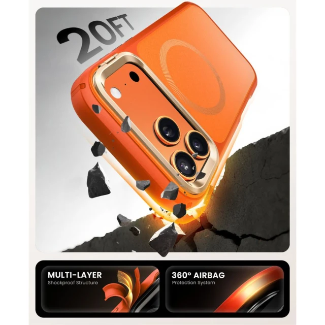 Чехол Supcase Ares Flip Mag для iPhone 17 Pro Max Coral with MagSafe (843439159822)