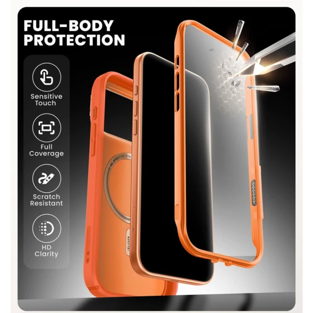 Чехол Supcase Ares Flip Mag для iPhone 17 Pro Max Coral with MagSafe (843439159822)