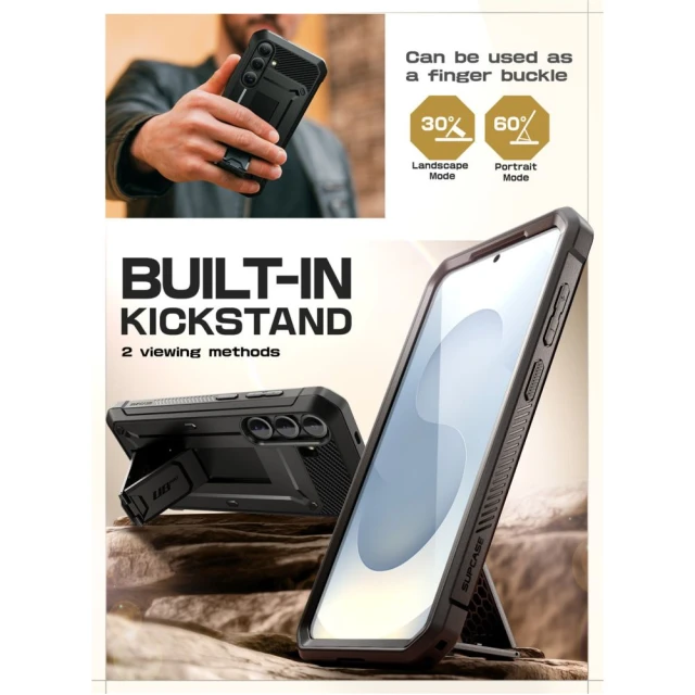 Чохол Supcase Unicorn Beetle Pro для Samsung Galaxy S25 FE (S731) Black (843439160156)