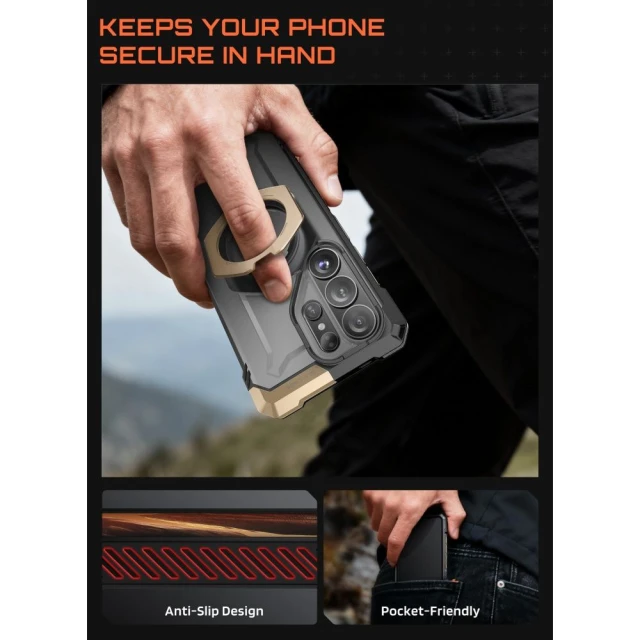 Чохол Supcase UB Grip Mag для Samsung Galaxy S26 Ultra Desert with MagSafe (843439160682)