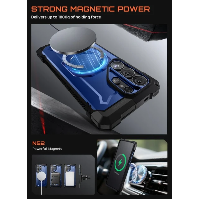 Чохол Supcase UB Grip Mag для Samsung Galaxy S26 Ultra Cobalt with MagSafe (843439160699)