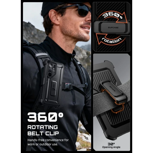 Чохол Supcase Unicorn Beetle Pro для Samsung Galaxy S26 Ultra Black (2 pack) (843439160729)