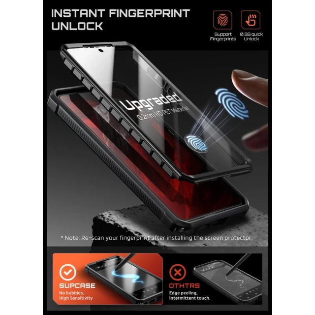 Чохол Supcase Unicorn Beetle Pro Mag для Samsung Galaxy S26 Ultra Black with MagSafe (2 pack) (843439160736)