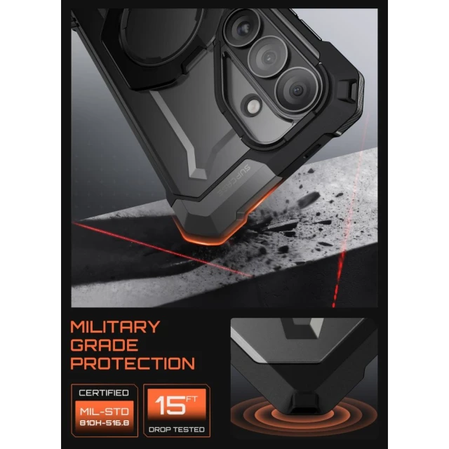 Чохол Supcase UB Grip Mag для Samsung Galaxy S26 Black with MagSafe (843439160828)